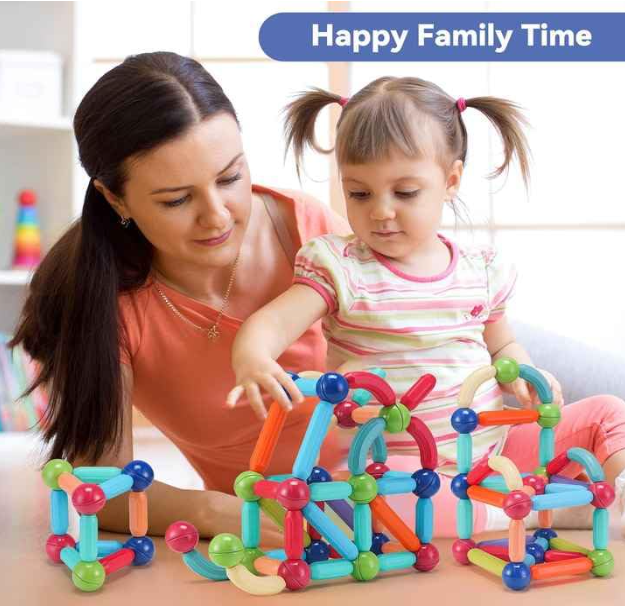 Magnetic Sticks Building Blocks for Kids –Puzzle Games for Kids, Stem Toys for Children, Building & Construction Toys, Educational & Learning Toy for 3+ Year Old Kids Boys, Girls (25 Pcs)